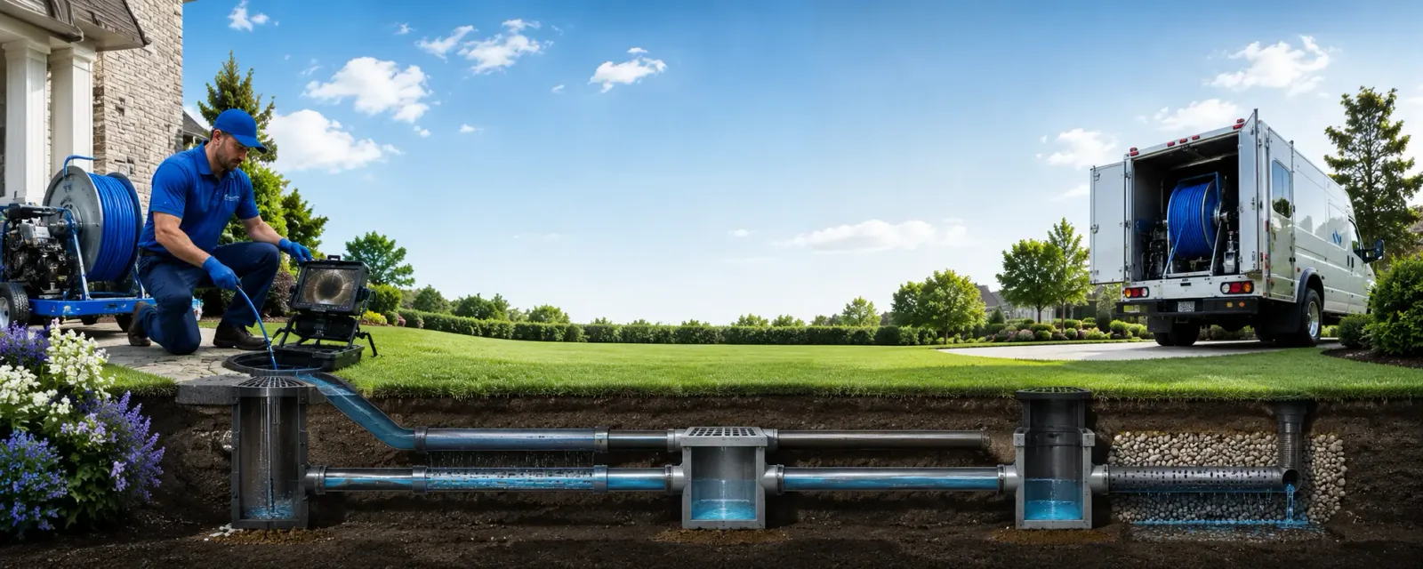 Outdoor drain cleaning information for Floweree, MT